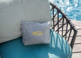 Personalized terry cloth pouch