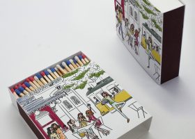 Custom luxury square matchbox