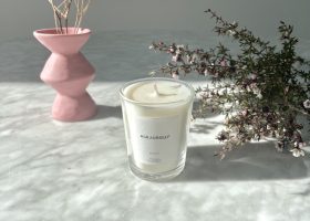 Customized 80g clear glass scented candle