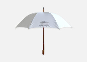 Personalized wooden handle umbrella