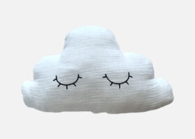 Custom embroidered cloud pillow