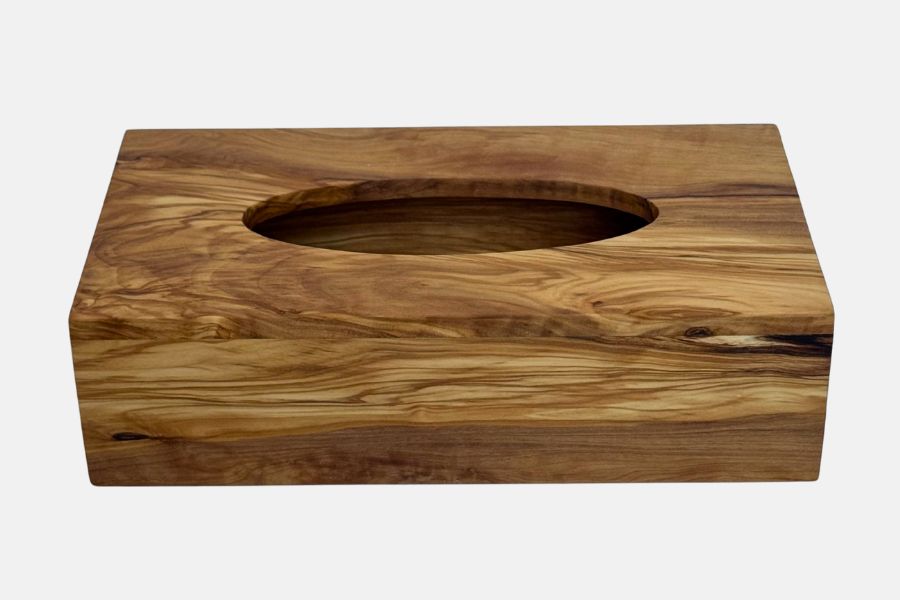 Boîte mouchoirs en bois