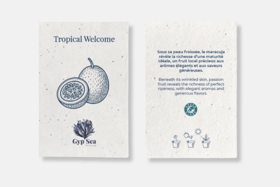 Carte à planter personnalisée
