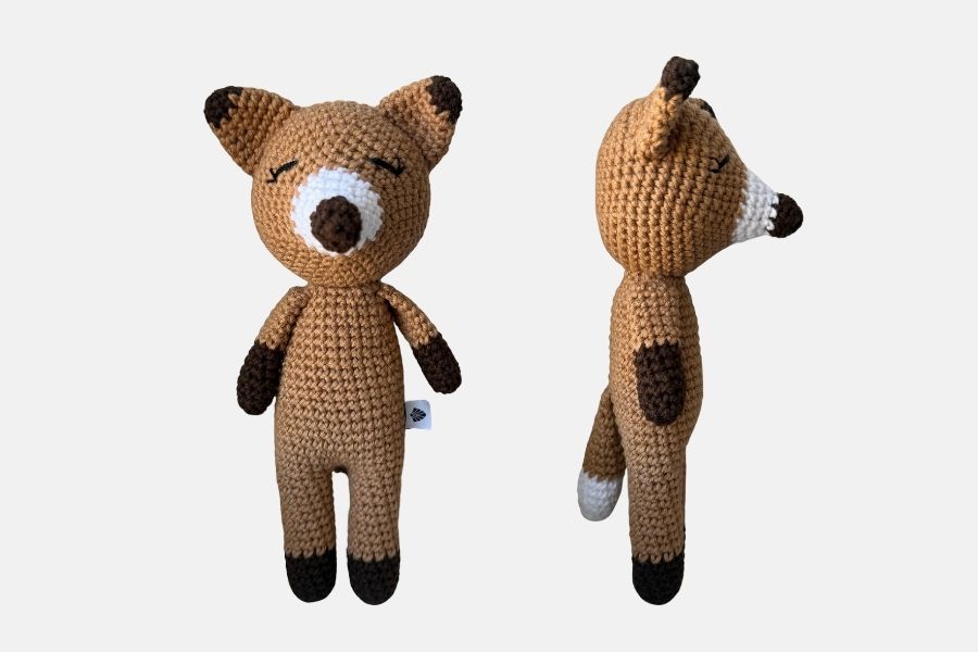 Doudou en crochet personnalisé