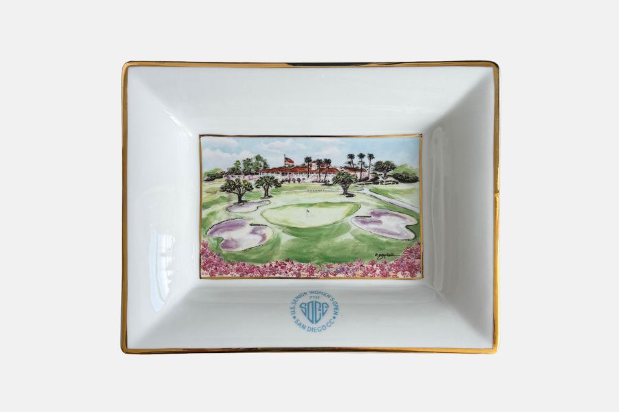 Grand vide-poche en porcelaine personnalisable