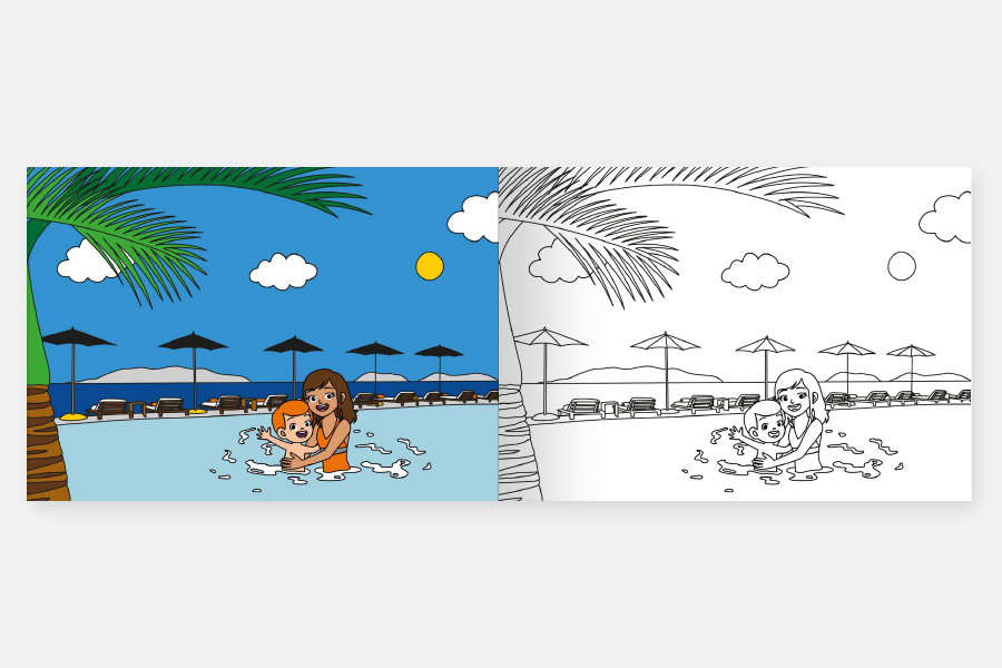 Cahier de coloriage personnalisé