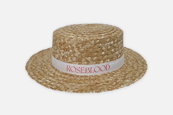 Chapeau canotier personnalisé ; Custom straw boater hat