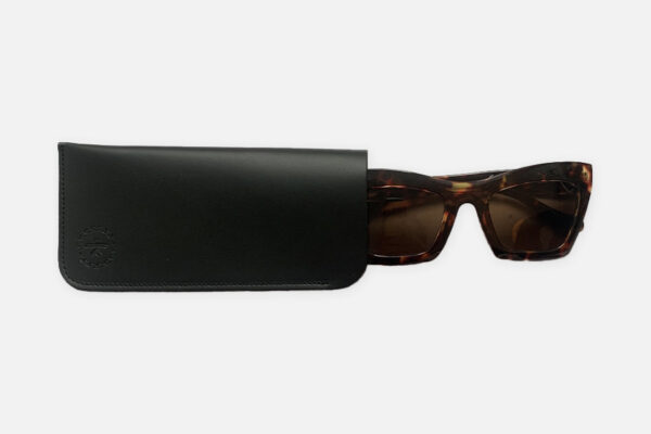 Étui à Lunettes Souple En Cuir Synthétique - Portatif Avec Mousqueton - Protection Anti-rayures - Pour Lunettes De Soleil Ou De Vue