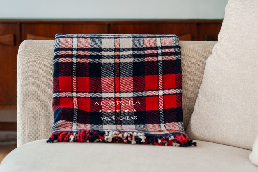 Plaid à carreaux personnalisable