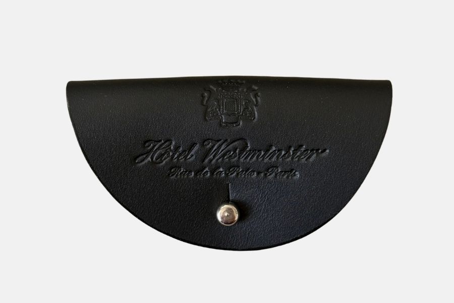 Custom leather cable holder