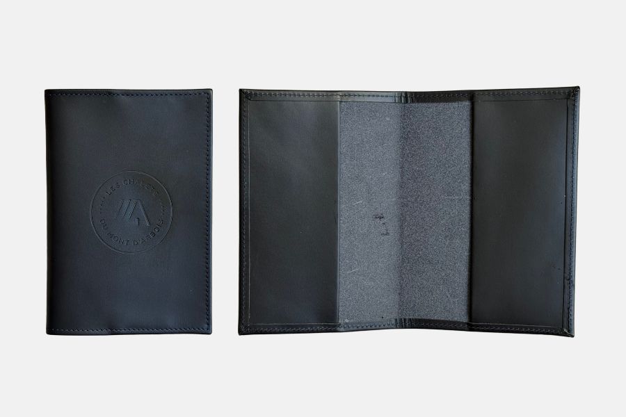 Custom leather passport holder