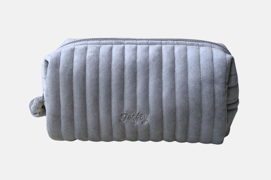 Trousse à maquillage en velours de luxe