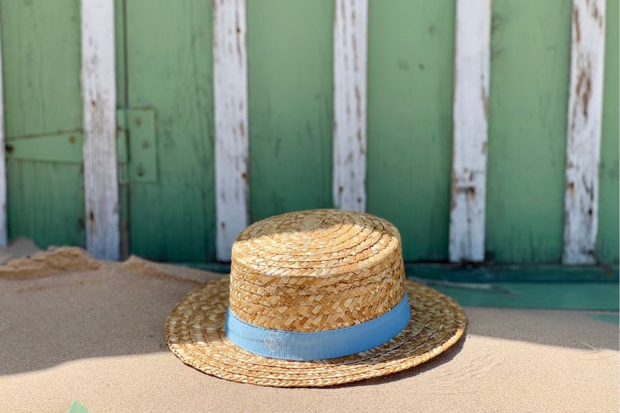 Custom boater hat