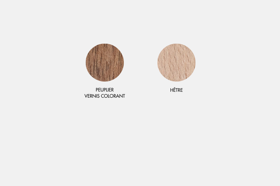 Support QR code en bois