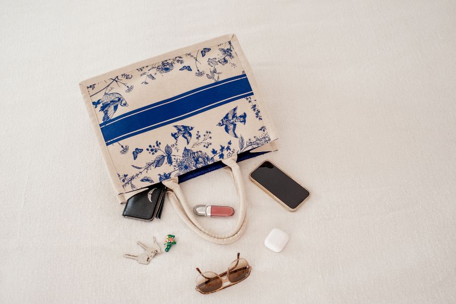Cabas imprimé book tote