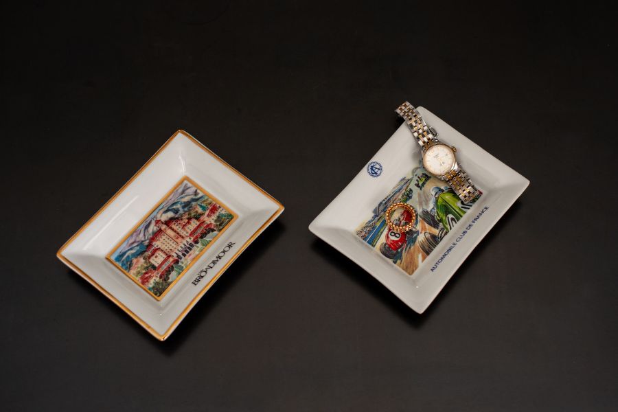 Custom porcelain catchall or jewelry tray