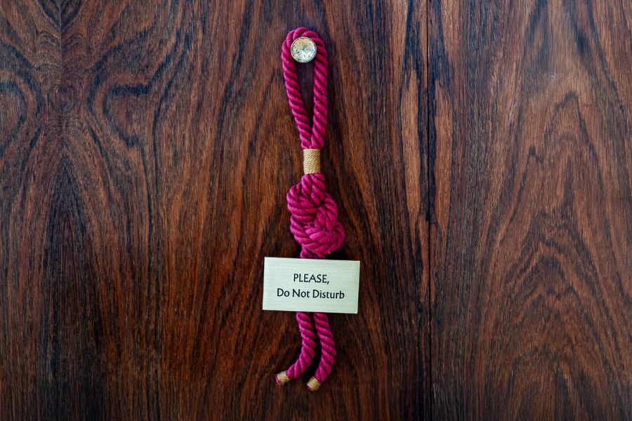 Accroche-porte nœud en passementerie