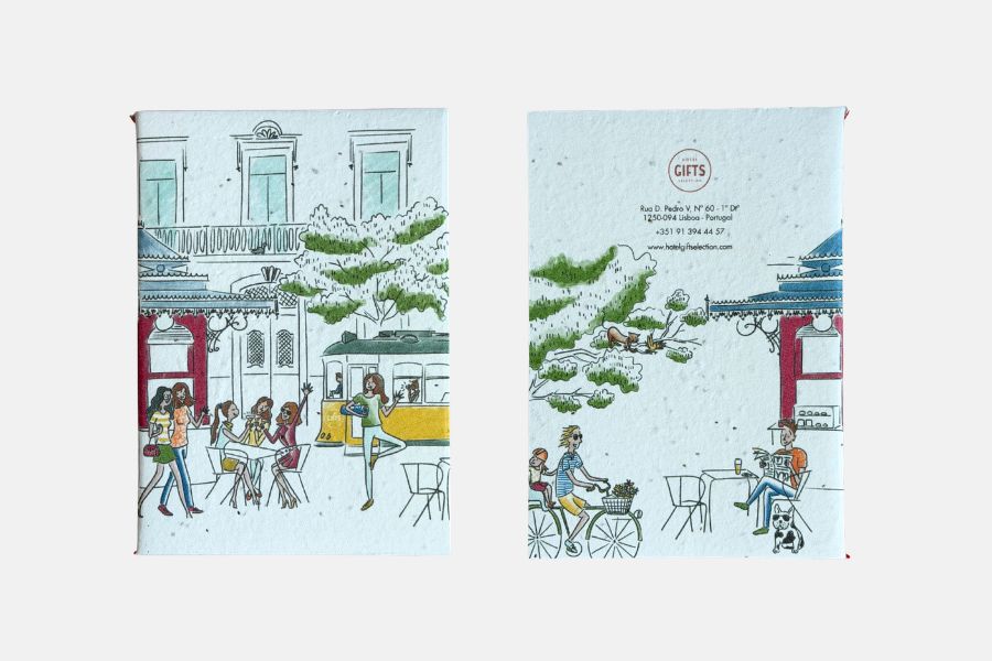 Carnet personnalisé couverture ensemencée