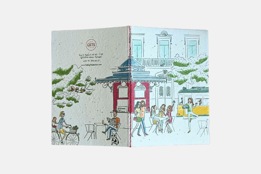 Carnet personnalisé couverture ensemencée