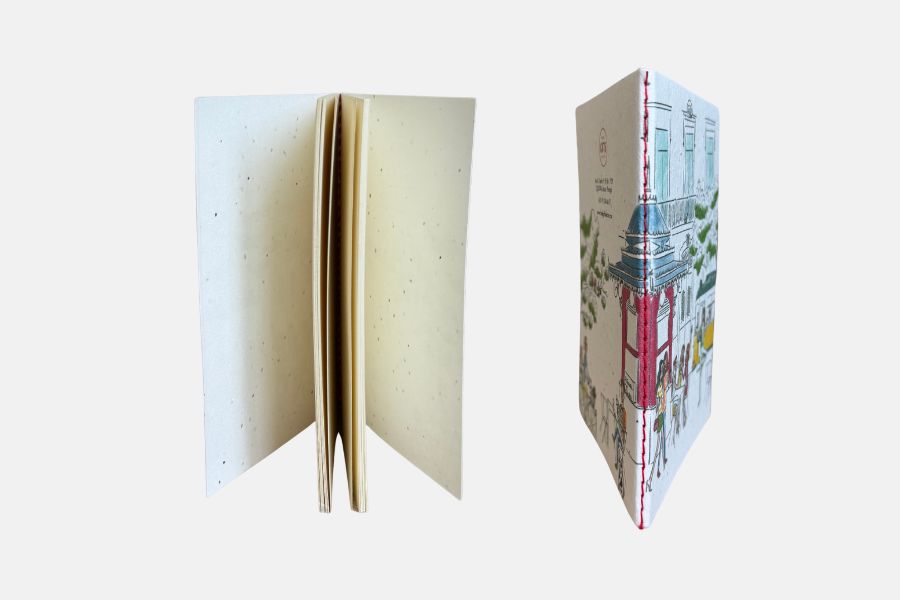 Custom seed paper notebook