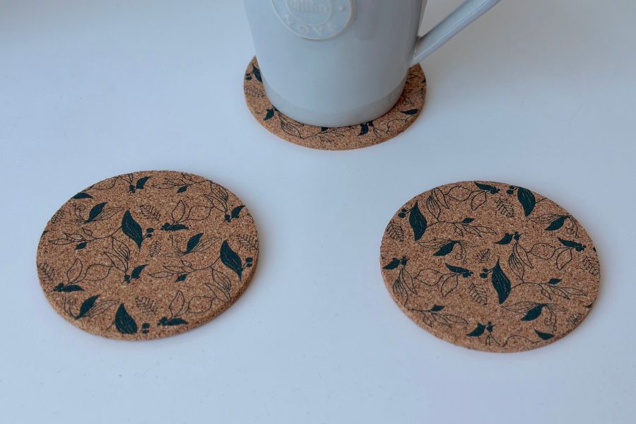 Sous-verres en liège personnalisés